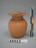 藏品(紅陶撇口素燒罐)的圖片